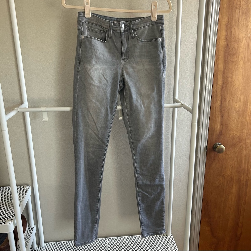 Athleta grey sculptex skinny jean size 6T